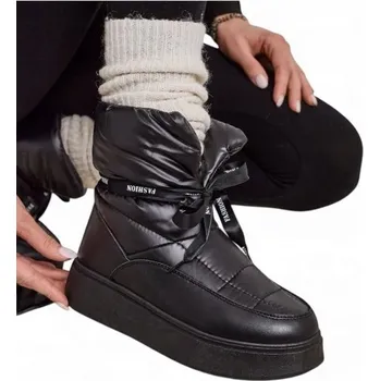 Dámská zimní obuv ČERNÉ DÁMSKÉ SNĚHULE ALINNIA 38