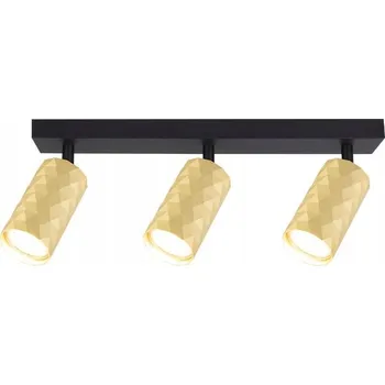 Nástěnné svítidlo Nástěnná lampa / Kinkiet GU10 LED Glamour, otočná, x3, černo-zlatá