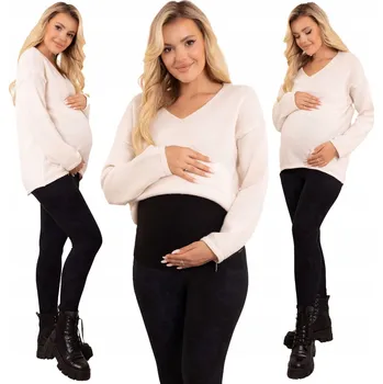 Formommy těhotenské legíny dlouhé bavlna černé barvy velikost XXL