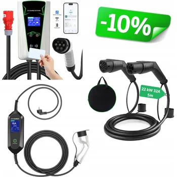 Nabíjecí stanice pro elektromobil NABÍJEČKA EV 22KW 400VAC TUYA/SMARTLIFE