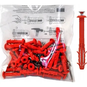 Vrták Hmoždinky do betonu Starfix 6 x 40 mm, 40 ks