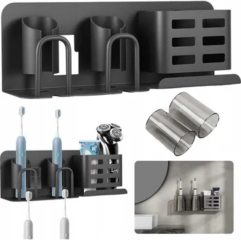 Elektrický zubní kartáček SAMOLEPICÍ DRŽÁK NA ZEĎ PRO ELEKTRICKÝ ZUBNÍ KARTÁČEK A HOLICÍ STROJEK