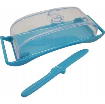 Máslenka Máslenka na máslo s nožíkem Modrá Plastová