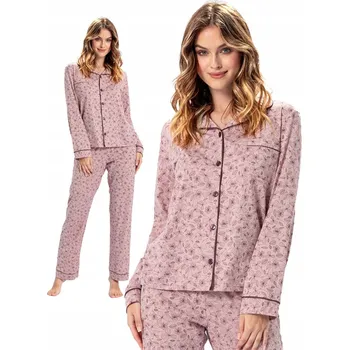 Dámské pyžamo Leveza dámské pyžamo bavlna růžové, velikost XXL