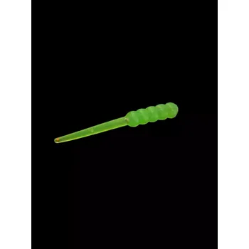 RYVALURES - DANCING WAXIE 2" FLUO GREEN S RED GLITREM-50KS (PSTRUHOVÉ NÁSTRAHY )