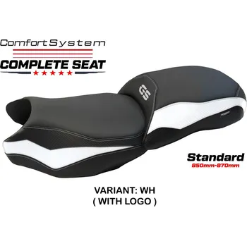 Sedlo na kolo TPZ Italia Kompletní sedlo BMW R 1200 GS 13-18 Mainz Comfort standard potah sedla: s logem WH (white)