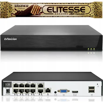 IP kamera EVTEVISION 10kanálový 4K NVR rekordér pro monitorovací systém