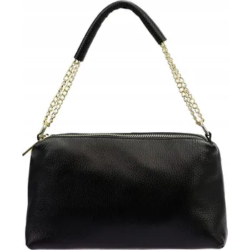 Kabelka Vera Pelle kabelka z pravé kůže černá