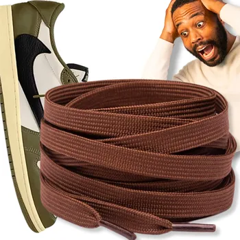 Vrták KICKS-GEEKS tkaničky hnědé o délce 120 cm