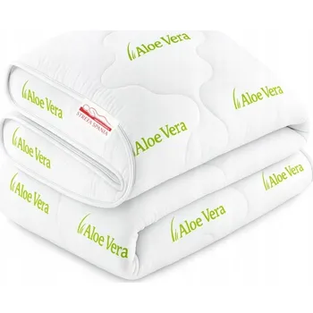 přikrývka Přikrývka Aloe Strefa Spania 220 x 200 cm bílá a zelená