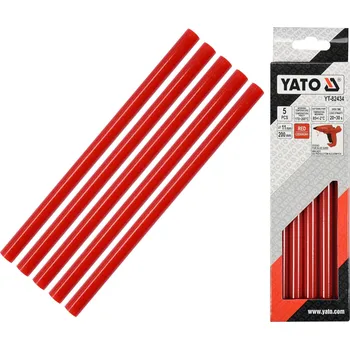 Vrták Náplň do lepicí pistole 5 ks 11 mm x 200 mm