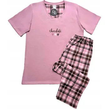 Dámské pyžamo Dámské bavlna pyžamo Kuba růžové velikosti M