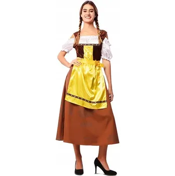 Karnevalový kostým KOSTÝM HNĚDÁ BAVORSKÁ DÍVKA OKTOBERFEST S