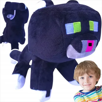 plyšák MINECRAFT Kočka Černá PLYŠÁK Postava ze hry PLYŠOVÝ MAZLÍČEK PŘÍTULNÍČEK