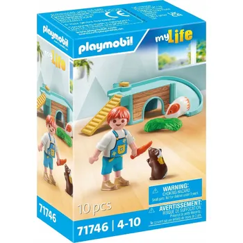 Stavebnice Playmobil Playmobil Chlapec s morčetem 71746