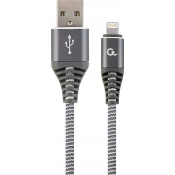 Datový kabel Kabel Gembird USB - Apple Lightning 1 m bílý