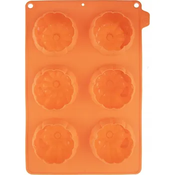 Forma na pečení SILIKONOVÁ FORMA na pečení muffinů, cupcakes a cukroví s motivem HALLOWEEN - dýně
