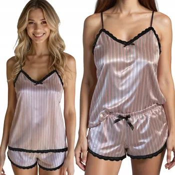 Dámské noční prádlo Pierre Cardin dámské pyžamo polyester růžové, velikost XL