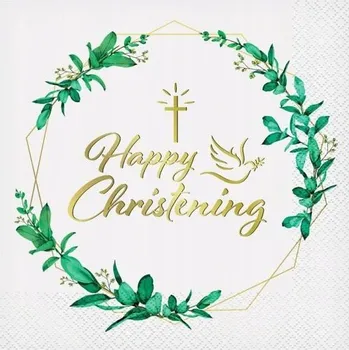 Papírový ubrousek Papírové Ubrousky Dekorativní Křest 20 ks