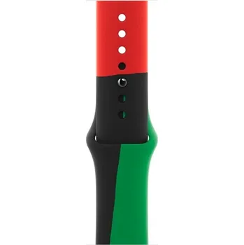 Řemínek na hodinky Apple 44mm Black Unity Sportovní Řemínek - S/M (MUQ73ZM/A)