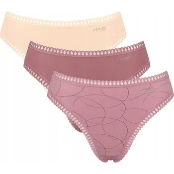 Kalhotky KALHOTKY Sloggi GO Crush High leg C3P BAVLNĚNÉ dámské kalhotky 3 ks XS