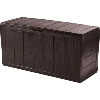 Zahradní nábytek Keter Sherwood - zahradní úložný box 270 L - 117 x 45 x 57,5 cm - hnědý