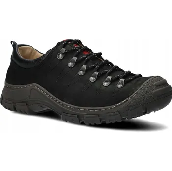 Pracovní obuv NAGABA 444 ČERNÁ CRAZY - PÁNSKÁ TREKOVÁ POLOBOTKA - VELIKOST 45