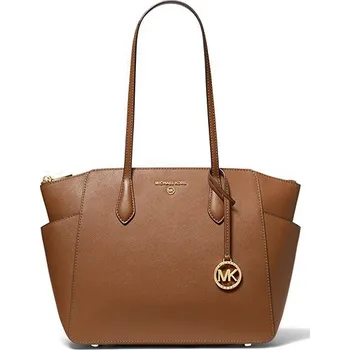 Michael Kors kožená kabelka Marilyn medium luggage hnědá + doprava zdarma