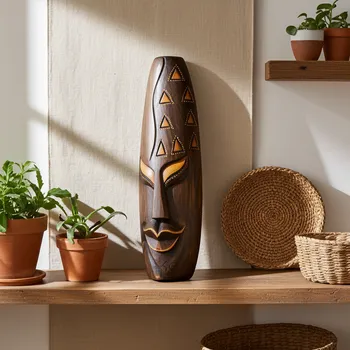 Etno Maska 17 Šaman / Dřevo 30 cm