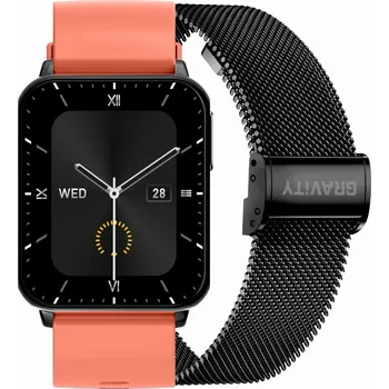 Chytré hodinky SMARTWATCH UNISEX GRAVITY GT17-1 - AMOLED, DODATEČNÝ PÁSEK (sg038a) Barva (Varianta): tay-56549-uniw