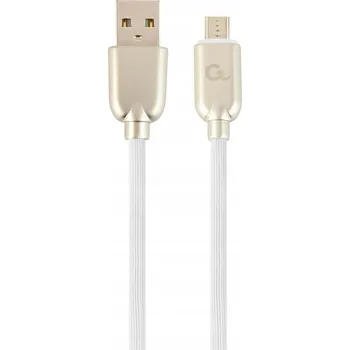 Datový kabel Kabel Gembird USB - microUSB typ B, 1 m, bílý