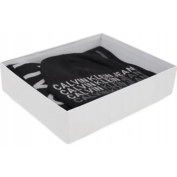 Čepice Zimní sada klobouku, šály a čepice CALVIN KLEIN ČEPICE dárkové krabičce