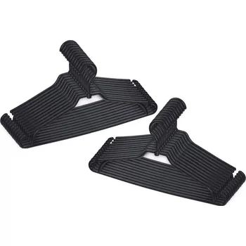 Věšák Šatní ramínko plastový Fabryka Wieszaków Polwo černý