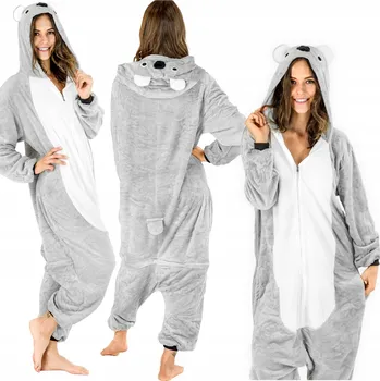 Dámské pyžamo Onesies dámské pyžamo z mikrovlákna (mikrofáze) šedá velikost M