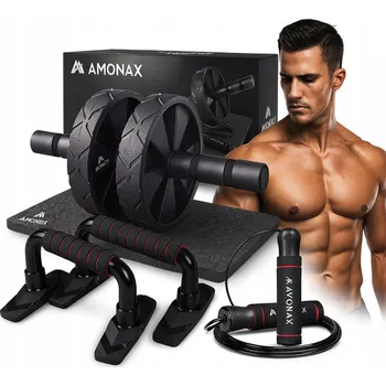 DOMÁCÍ TRÉNINKOVÁ SADA PRO FITNESS CVIČENÍ VÁLEC ŠVIHADLO PODLOŽKA ÚCHYTY 4