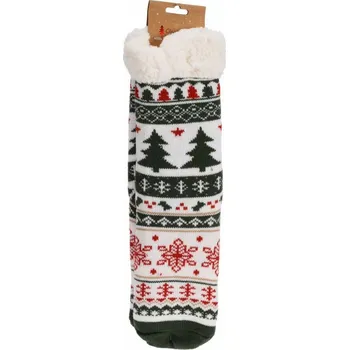 Vánoční ponožky Christmas Trees, dámské, vel. Uni, 1 pár, UNI, zelená