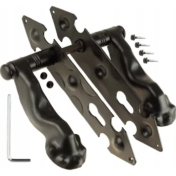 Dveřní kování Klika pro branky a vrata Km Express Dlouhá, Rozeta pro vložku