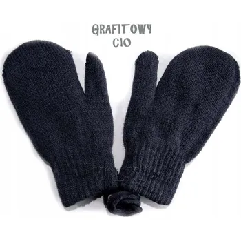 Rukavice Grafitové teplé silné rukavice zateplené na šňůrce ŠŇŮRKA 2-5 let