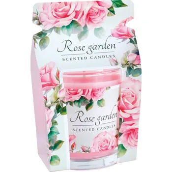 Svíčka Svíčka ve skle FLORIS Rosa garden vonná 130g