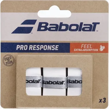 Babolat Pro Response X3 overgrip omotávka tl. 0,45 mm bílá balení 3 ks