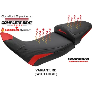 Sedlo na kolo TPZ Italia Kompletní vyhřívané sedlo Honda Africa Twin/ADV Sport 1100 20-25 Asmara Comfort standard potah sedla: s logem RD (red)