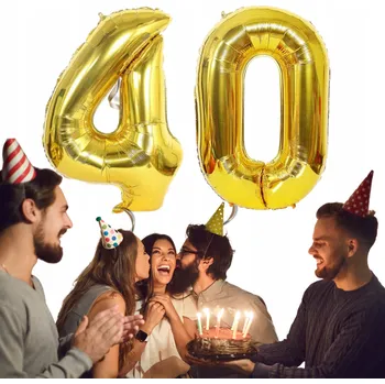 Party dekorace SADA BALÓNKŮ K 40. NAROZENINÁM - DEKORACE 40
