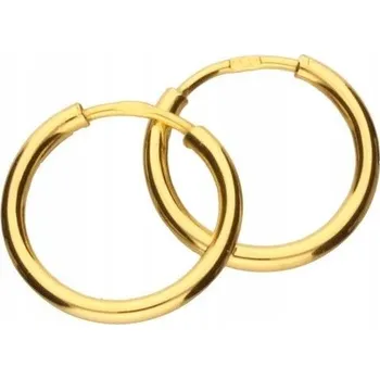 Náušnice Zlaté visací náušnice 585 jemné dámské kroužky na klapku