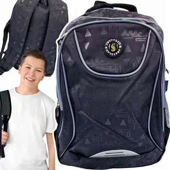 Sportovní batoh Školní batoh WKS s více přihrádkami, černý, 29 l