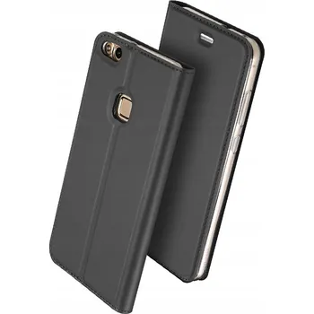 Pouzdro na mobilní telefon Flipové pouzdro Dux Ducis pro Huawei P10 Lite, šedé