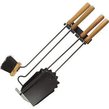 Krbové nářadí KRBOVÉ NÁŘADÍ PRO KAMNA CO VĚŠÁK KARTÁČ POHRABÁČ LOPATKA VYHRNOVAČ