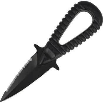 Kuchyňský nůž Potápěčský Nůž MAC Coltellerie MICROSUB 2 - černý - MRS06-2.N + Pouzdro + popruhy