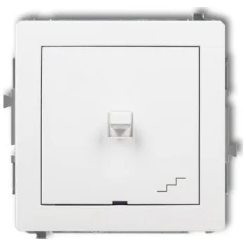 vypínač Schodišťový vypínač pod omítku Karlik bílý DWPUS-3