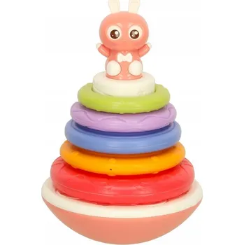 Panáček vstaváček senzorická hračka Bibi-inn růžová, vysoká kvalita zpracování