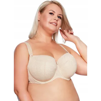 Podprsenka Gaia podprsenka polovyztužená hnědá velikost 90H